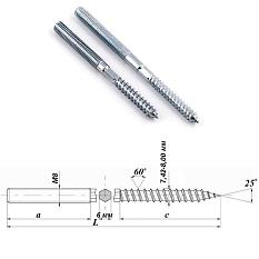 Шпилька сантехническая&nbsp;&nbsp;8*120мм