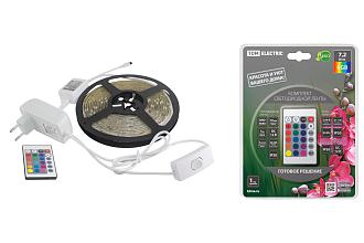 Лента светодиодная с драйвером SMD5050-30 LED/м 7,2 Вт/м 12V IP20 5м RGB SQ0331-0226