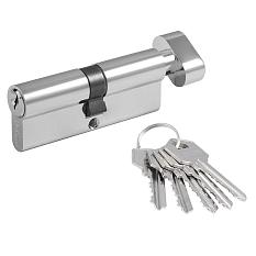 Личинка для замков ЛУВ-70мм 35*35 хром ключ-вертушка 5 ключей 