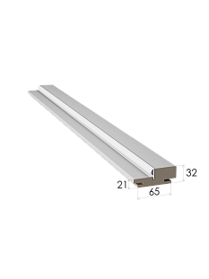 Коробка экошпон цвет шагрень белая 2,07м 70*38*32*10*40мм под телескоп нал к М77,Лайн7,Лайн10 /6/