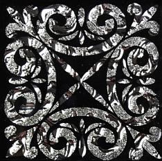 Вставка Росмозаика Классик платина 6,6*6,6 /48/