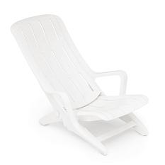 Кресло-шезлонг белый пластик 940*650*800 /М8899/