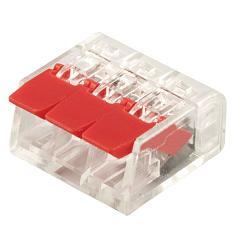 Клеммник зажим компактный Stekker 221-413 3-проводный 0,14/0,2-4мм /1уп=5шт/ 32418