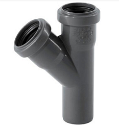 Тройник косой 50мм*40мм*45гр