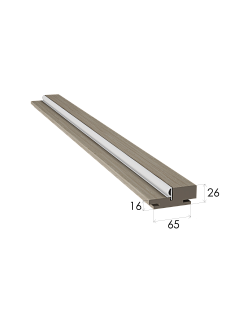 Коробка экошпон цвет лиственница светлая 2,07м 70*38*26*10*40мм под телескоп нал к М102,М116 /6/