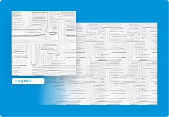 Потолочная плитка Формат инжекционная белая норма №16