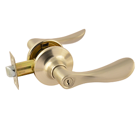 Защелка врезная ЗВ 3-01/891 SN ET ЭКО рычаг мат никель ключ Нора/Isparus