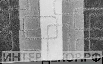 Коврик на резиновой основе Турция Flo 50*80 1 предм 3214/3201 серый микс