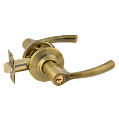 Защелка врезная ТТ1-01 цилиндр бронза ключ 