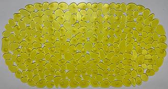 Коврик SPA Галька 68*36 желтый /20/