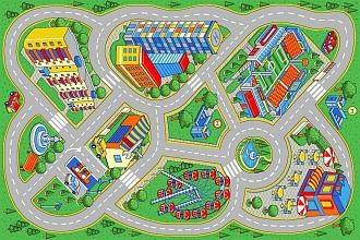 Палас детский Войлок 2*4 Мегаполис микс