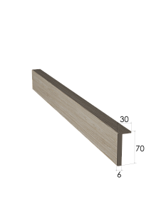 Наличник экошпон цвет лиственница светлая телескоп 2,15м 70*6мм к М102, М116 /10/