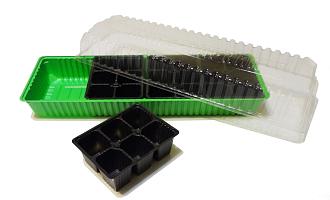 Теплица минипарник+4 кассеты/24 ячейки/ 