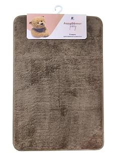 Коврик на резиновой основе Aquadomer Teddy 60*100 1 предм M09 коричнево/серый ъъ
