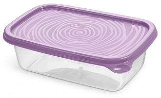 Контейнер для продуктов 0,9л прямоугольный романо /С851 сер/26/