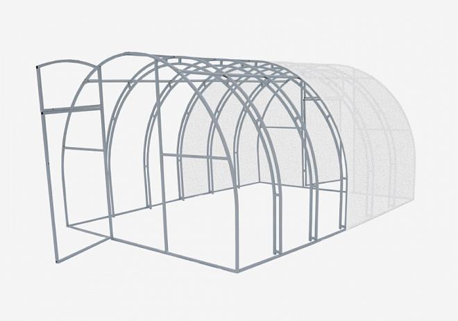 Теплица Кремль 20 3*6*2м усил проф труба 20*20 оц мет 2 двери 2 форточки                                                                                