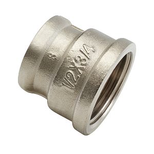 Фитинги нлх Муфта переходная 1/2"-3/8" г/г /10/300/ — фото в Интердекор