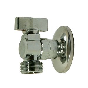 Кран шаровый для воды угловой 1/2"-1/2" штуцер/штуцер — фото в Интердекор