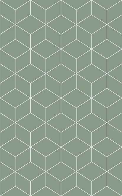 Керамическая плитка стена Юнитайл Веста зеленая 02 25*40 низ 