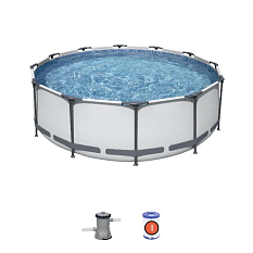 Бассейн Steel Pro Max 366*100см V 9150л каркас с фильтр насосом 56260