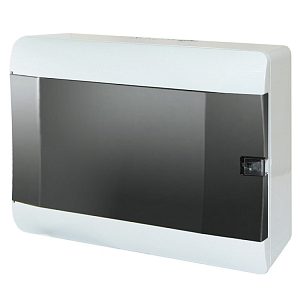 Бокс пластик ЩРН-П 12 мод с дверцей IP41 285х208х103 SQ0901-0104/SQ0901-1104/39179 — фото в Интердекор