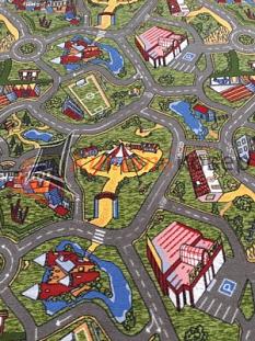 Палас детский Войлок 2*4 Городок микс 