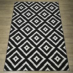 Ковер Лайла де Люкс 2*4 15767_10755 черн /Абстр/