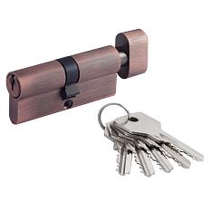 Личинка для замков ZЛВ-70мм ЭКО 35*35 медь ключ-вертушка 5 ключей