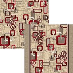 Дорожка Войлок 0,8м 1594 беж/бордо /Абстр/