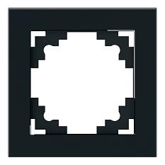 Stekker Катрин черная установочная рамка стекло 1-я GFR00-7001-05 39518