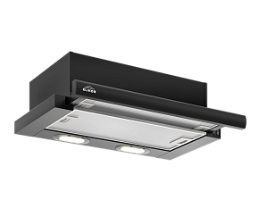 Вытяжка Эликор Интегра GLASS 60 черная/черное стекло 200Вт 2 режима 400м3/ч ш600в180г310 фильтр