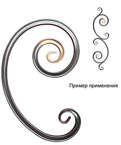 Вензель 345*222*115мм труба 15мм — фото в Интердекор