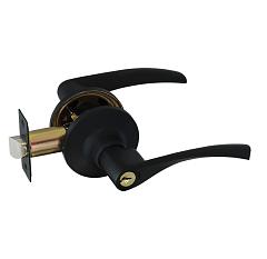 Защелка врезная ЗВ 2-01/860 ET витая черн ключ Нора/Isparus