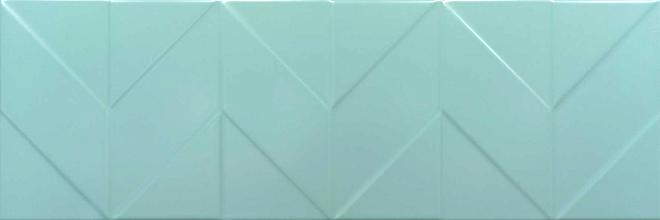 Керамическая плитка стена Керамин Танага 4Д голубая 25*75*0,95