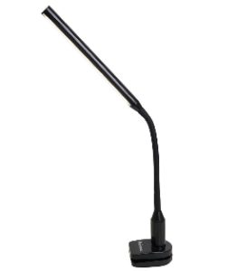Светильник настольный светодиодный 6Вт 30LED черный DE1727 41288 (сенсорный вкл, 4 степени яркости) — фото в Интердекор