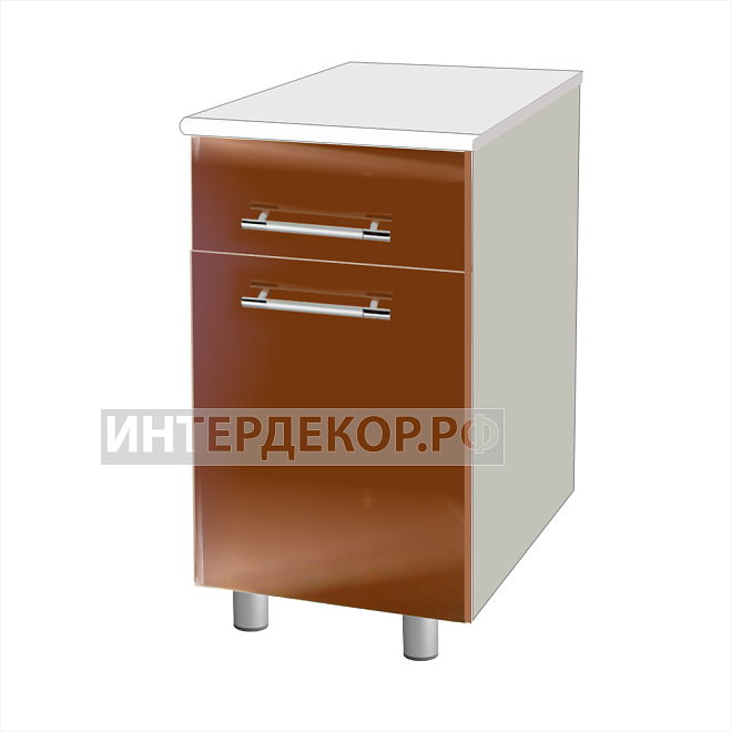 Мебель для кухни Капучино глянец стол ТР-400/2 ш400хг466хг820 лдсп 