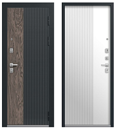 Дверной блок метал С-111-2 205*86 1мм правая кашемир белый 2 замка