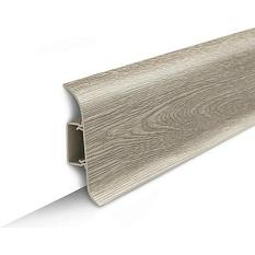 Плинтус напольный 415 дуб палена с кабель-каналом 2,2*0,055м