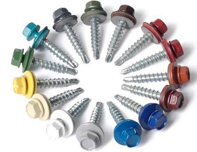 Саморез кровельный RAL 8017/корич/шокол 5,5*19мм   