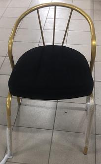 Стул Ричард шторм 021 с каркасом золото /// Уценка