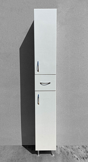 Пенал Сити 28 белый/полки/ящик/28*28,2*191 