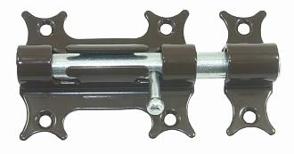 Шпингалет шпингалет фигурный ЗДФ (L-78мм) черный 