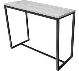 Барная стойка Лофт 1200*400*1080 9005 белый бетон пайн