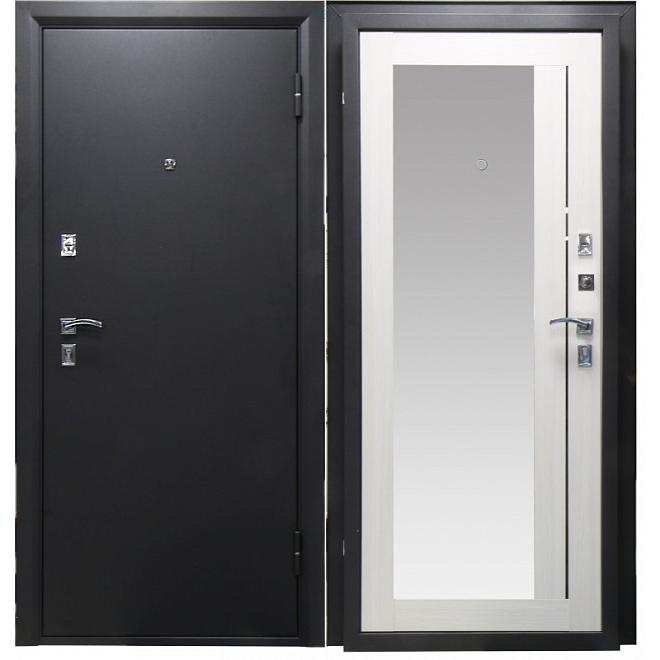 Дверной блок метал Рефлект-3 206*98 0,8мм левая зеркало белен дуб 2 замка