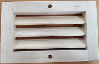 Вентиляционная решетка без задвижки липа 250*130мм //д 