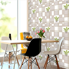 Обои Саратов влагостойкие 0,53*10м Ландыши 02 /15/