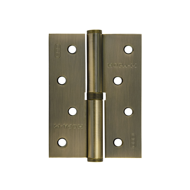 Петля 750-4 ЭКО сталь /100*70*2,5/ бронза правая 