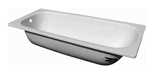 Ванна сталь Лоранто белая 1,5м сифон+ножки 1,5мм толщ стали V160л в550ш700г400мм