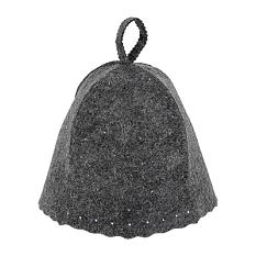 Шапка банная классика серая войлок/41340 /м-ка/