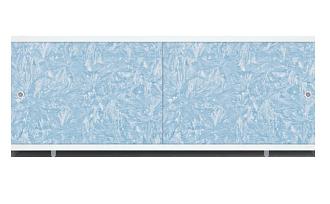 Экран для ванны 1,5м Кварт голубой иней /6/